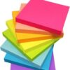 Colorful Sticky Notes Memo Pad Self Adhesive Note Papers for Office School College and Home Use