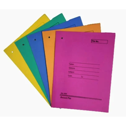 Colorful record files pack of 50