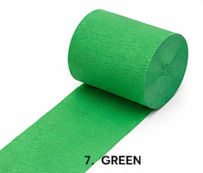 Crepe Paper Streamers Pack of 6 Rolls | Multicolor Party Decoration & DIY Craft Paper Rolls - Image 6