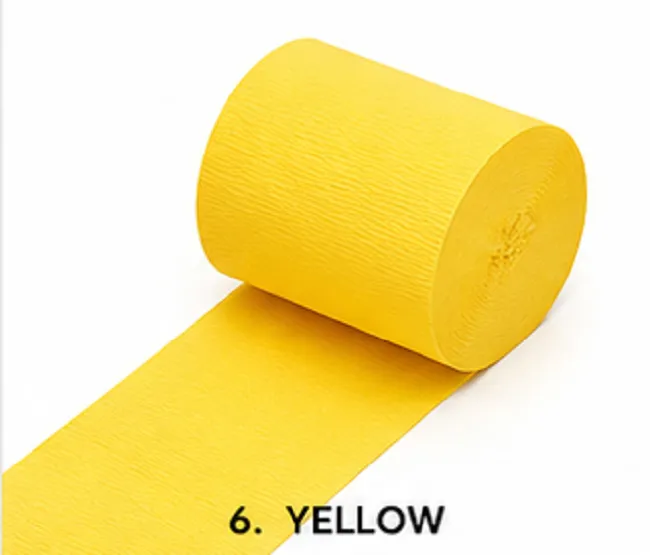 Crepe Paper Streamers Pack of 6 Rolls | Multicolor Party Decoration & DIY Craft Paper Rolls - Image 7