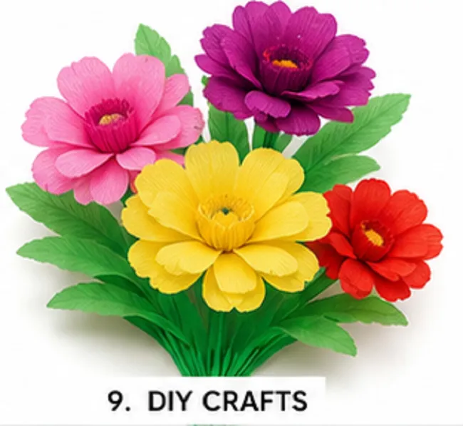 Crepe Paper Streamers Pack of 6 Rolls | Multicolor Party Decoration & DIY Craft Paper Rolls - Image 4