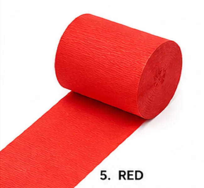 Crepe Paper Streamers Pack of 6 Rolls | Multicolor Party Decoration & DIY Craft Paper Rolls - Image 9