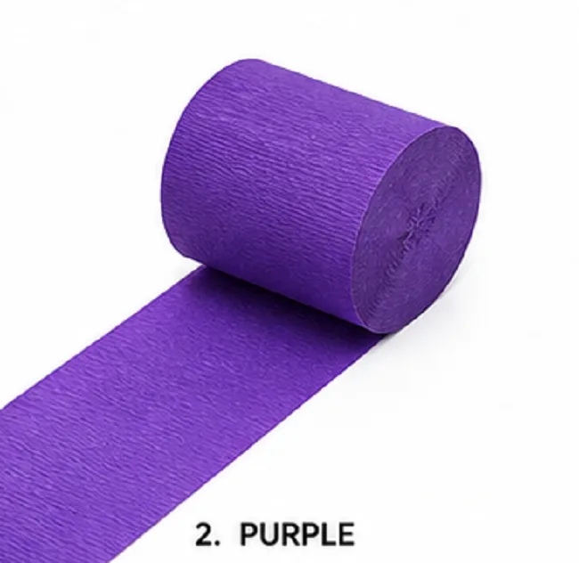 Crepe Paper Streamers Pack of 6 Rolls | Multicolor Party Decoration & DIY Craft Paper Rolls - Image 11