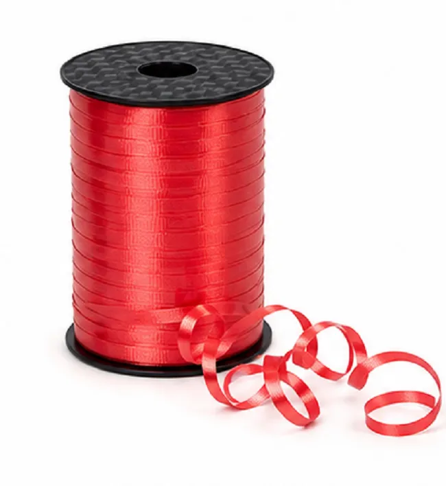 Curling Ribbon Rolls Pack of 2 | Decorative Balloon & Gift Wrapping Ribbon (Red & Yellow) - Image 4