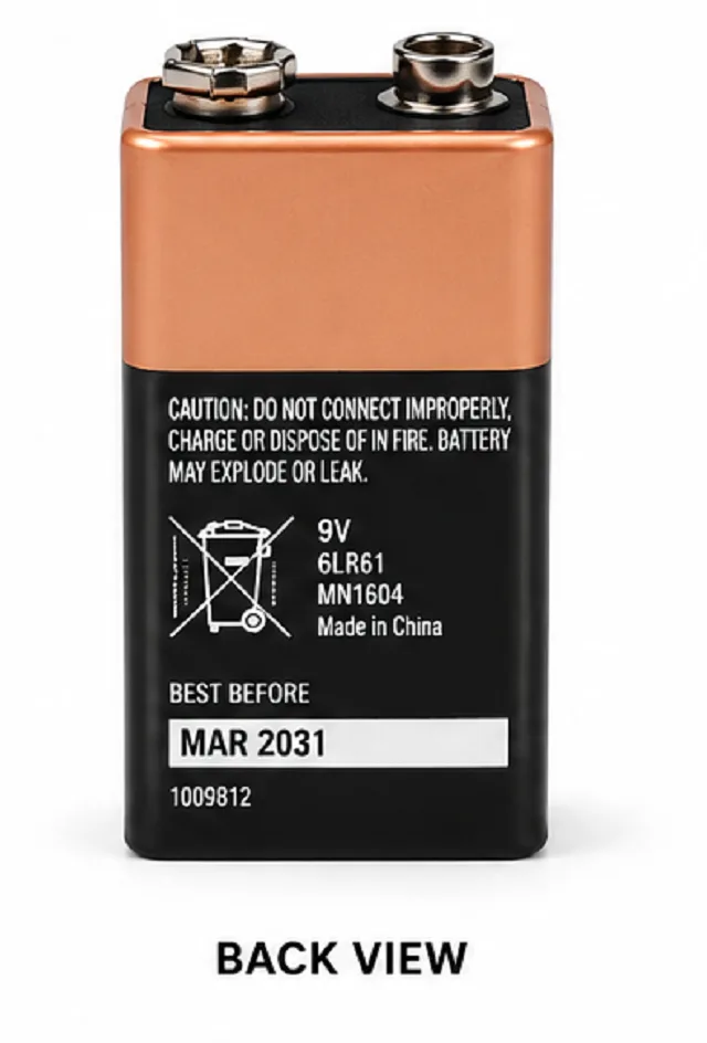 Duracell Plus 9V Alkaline Battery - Image 4