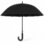 Executive black golf umbrella with extra large waterproof canopy and windproof frame for heavy rain protection.