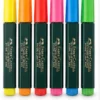 Faber Castell Textliner 48 highlighter refill pack of 6 super fluorescent marker pens in assorted colors.