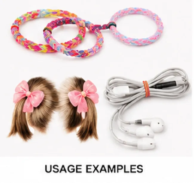 Multicolor Rubber Bands Pack of 500 Pcs | Assorted Color Elastic Bands for Office, School, Craft & Home Use - Image 4