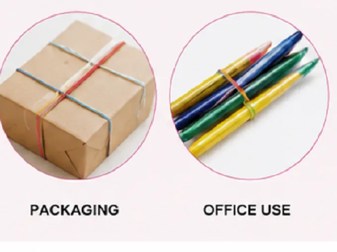 Multicolor Rubber Bands Pack of 500 Pcs | Assorted Color Elastic Bands for Office, School, Craft & Home Use - Image 7