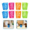 Multicolor plastic pen holder organizer basket for storing pens pencils scissors and office stationery