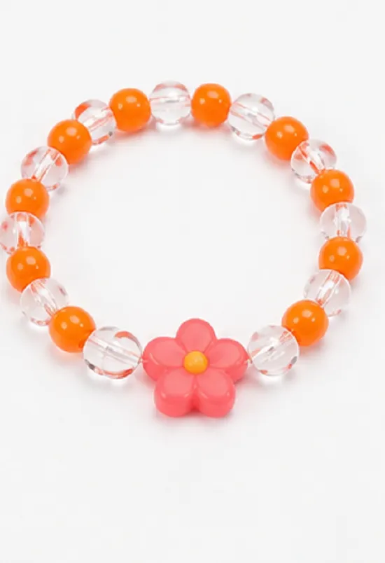 Orange & Crystal Pony Beads for Jewellery Making | Plastic Craft Beads for Bracelets, Necklaces & DIY Projects - Image 6