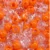 Orange and transparent crystal pony beads for jewellery making, bracelet crafting and DIY art projects.