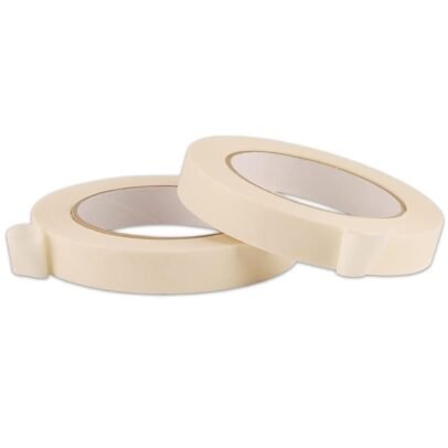 Pack of 24 masking tape rolls 6mm x 20m white paper adhesive tape,