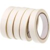 Pack of 24 masking tape rolls 6mm x 20m white paper adhesive tape for painting, DIY crafts, labeling and office use.