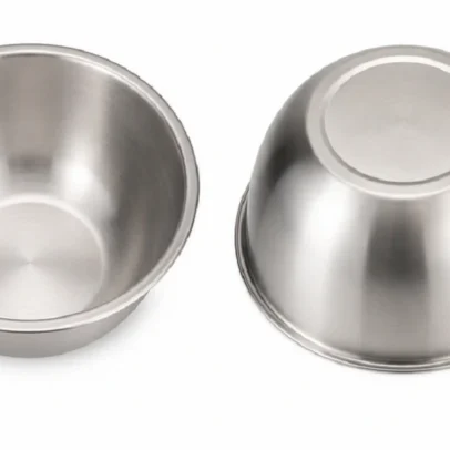 Pack of 6 stainless steel mixing bowls nesting kitchen bowl set,.