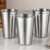 Pack of 6 stainless steel tumbler drinking glasses