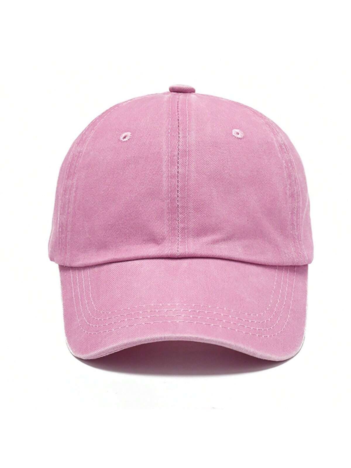Pastel Pink Baseball Cap for Women | Adjustable Sports & Travel Cap - Image 6