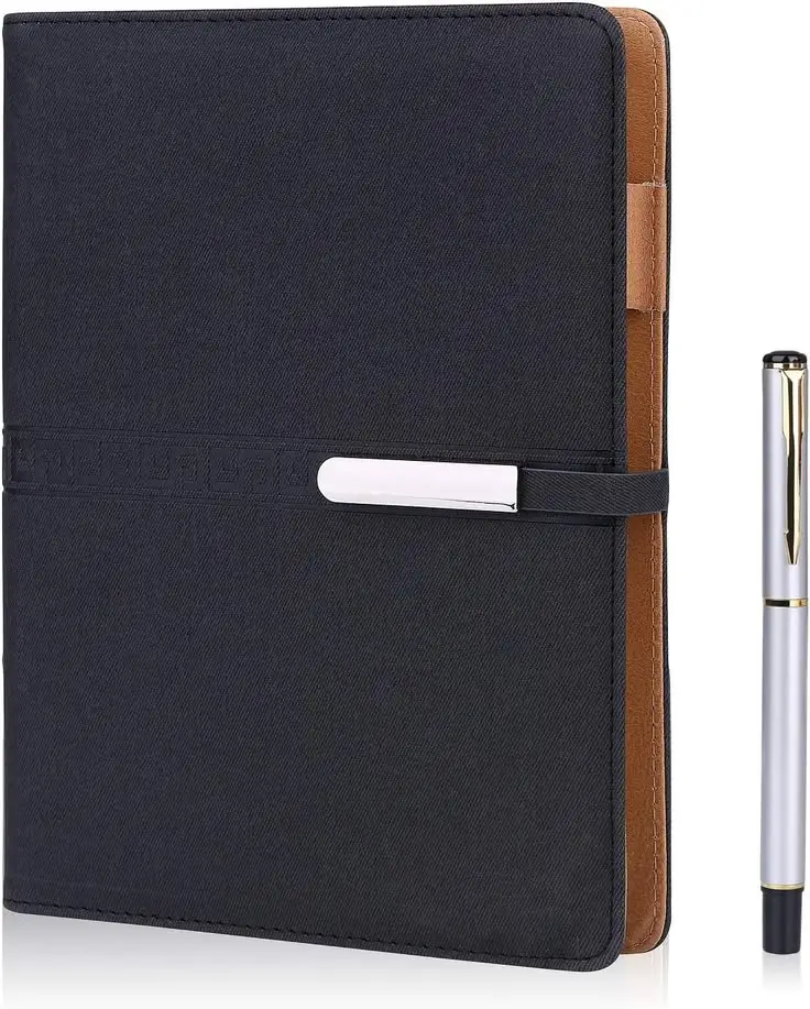 Premium Executive Pocket Notebook with Elastic Closure | Hard Cover Journal Diary - Image 3