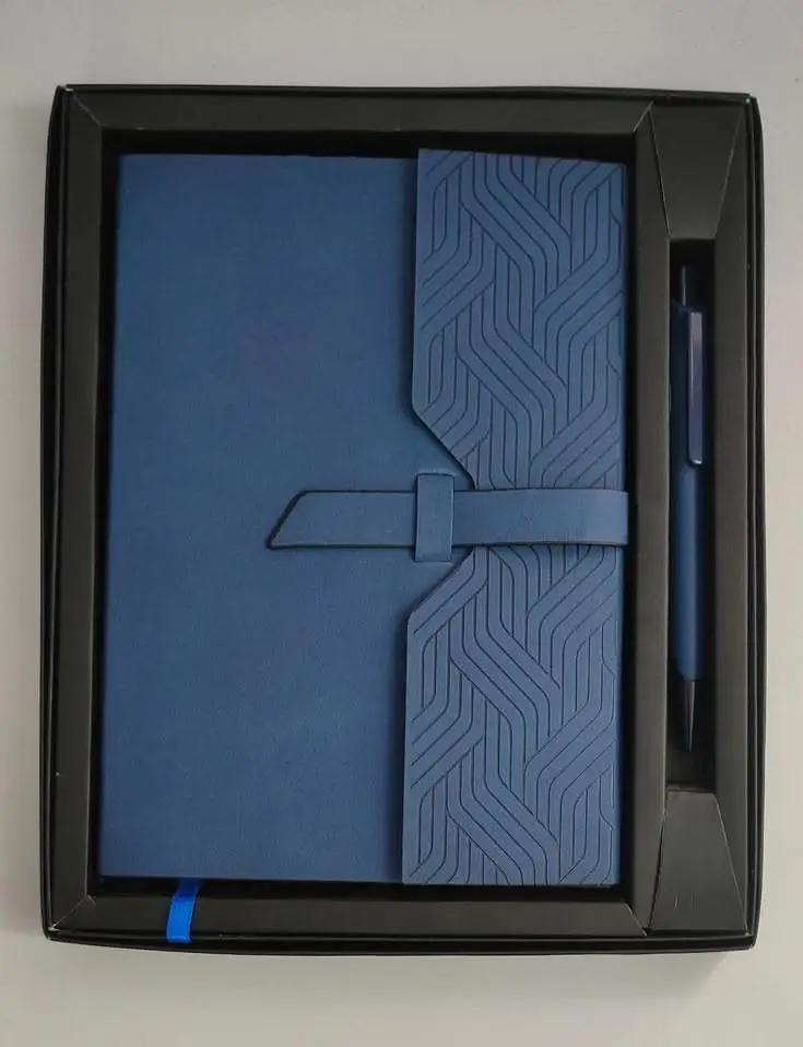 Premium Executive Pocket Notebook with Elastic Closure | Hard Cover Journal Diary - Image 4