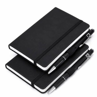 Premium Executive Pocket Notebook with Elastic Closure Hard Cover Journal Diary
