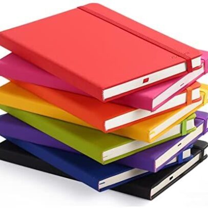 Premium hardcover notebook diary with durable fabric cover for office school and personal writing