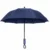 Premium navy blue automatic folding umbrella with windproof waterproof canopy for travel and daily rain protection.
