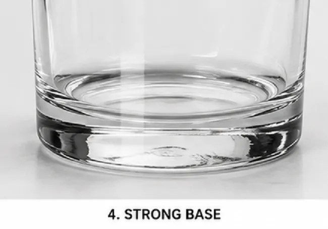 Premium Glass Drinking Tumbler Set Pack of 6 | Transparent Water, Juice & Beverage Glasses - Image 6