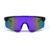 Rainbow mirror lens sports sunglasses with wraparound shield design for cycling, running, biking, outdoor sports and UV protection