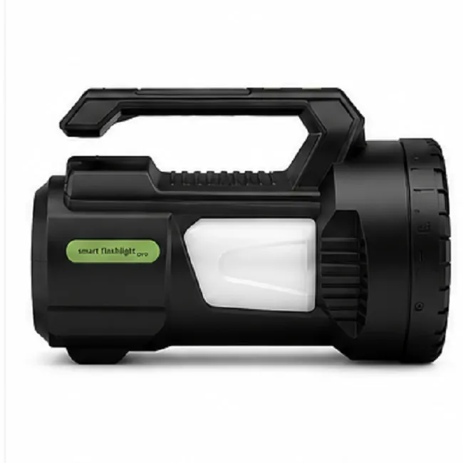 Smart Flashlight Pro Rechargeable LED Search Light | 10W Long Range Emergency Torch with Side Light - Image 5