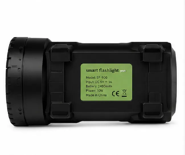 Smart Flashlight Pro Rechargeable LED Search Light | 10W Long Range Emergency Torch with Side Light - Image 3