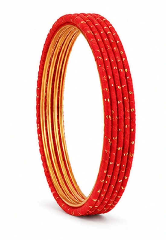 Red Traditional Bangles Set of 24 | Bridal & Festive Bangles for Women - Image 2