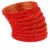 Red traditional bangles set of 24 with golden glitter detailing for women bridal and festive jewellery.