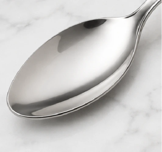 Stainless Steel Tea Spoon Set Pack of 6 – Mirror Finish Dining Spoons - Image 3