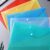 Transparent plastic document envelope folders