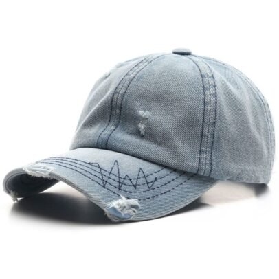 Vintage Washed Denim Baseball Cap.