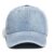 Vintage washed denim baseball cap with distressed curved brim and adjustable fit for casual fashion, travel, sports and outdoor activities
