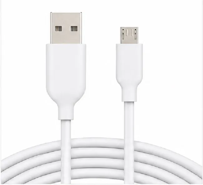 White USB to Micro USB Charging Cable | Fast Charging & Data Sync Cable for Android Devices - Image 3