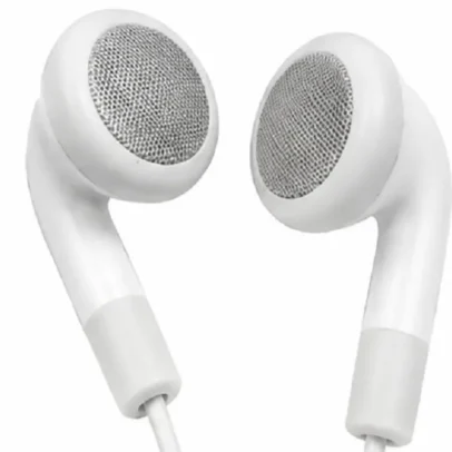 White Wired Stereo Earphones with 3.5mm Jack Lightweight Earbuds for Music & Calls