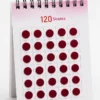 Pack of 3 Round Red Bindi Books containing 120 self-adhesive Kumkum bindis each for women and girls, ideal for daily wear, festivals, weddings, pooja, and traditional ethnic occasions.