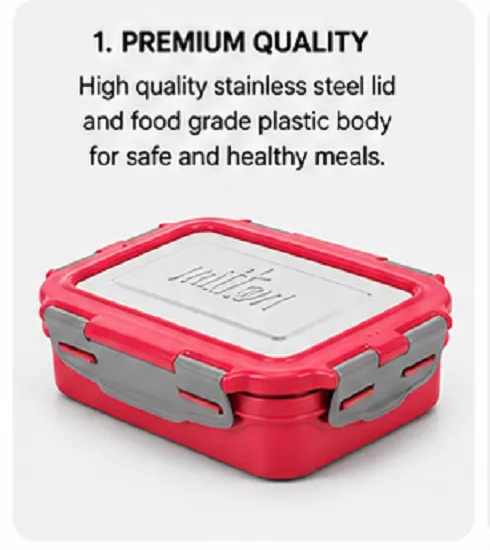 Milton Stainless Steel Lunch Box | Leak Proof BPA Free Food Grade Tiffin Box - Image 4