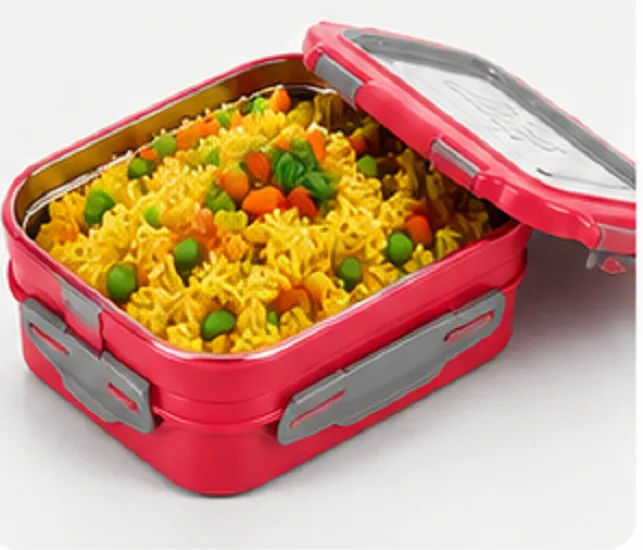 Milton Stainless Steel Lunch Box | Leak Proof BPA Free Food Grade Tiffin Box - Image 2