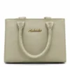 Adelaisdo Beige Women's Handbag Premium Designer Tote Bag with Dual Handles for Office Shopping and Daily Use