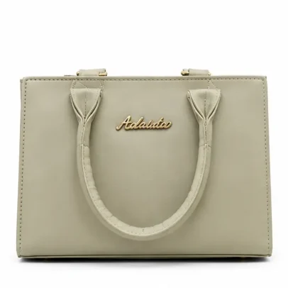 Adelaisdo Beige Women's Handbag Premium Designer Tote Bag with Dual Handles for Office Shopping and Daily Use