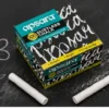 Apsara Dustless White Chalk box containing 100 smooth writing non-toxic chalk sticks for schools, classrooms, offices, tuition centres and home learning.