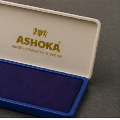 Ashoka small self inking stamp pad 5.6 x 9 cm for rubber stamps, office documents, schools, banks, businesses and government offices.