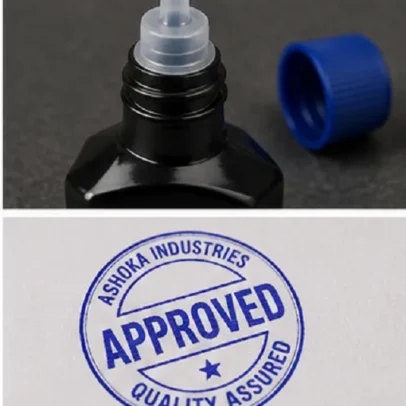 Ashoka Stamp Pad Ink 30ml Oil-Free Blue Stamp Ink
