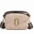 Beige Floral Women's Crossbody Sling Bag with Adjustable Striped Shoulder Strap and Gold-Tone Hardware