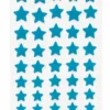 Blue star shape velvet self adhesive bindi stickers pack of 5 sheets for women and girls suitable for festivals, weddings, pooja, dance performances and traditional ethnic wear.