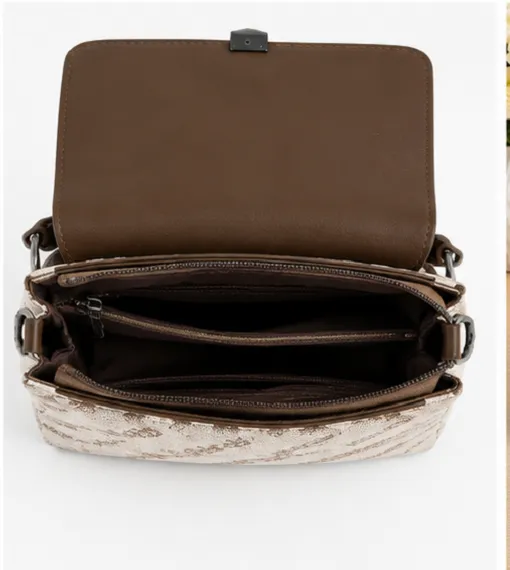 Brown & Beige Printed Women's Sling Bag | Premium Crossbody Shoulder Bag for Women - Image 2