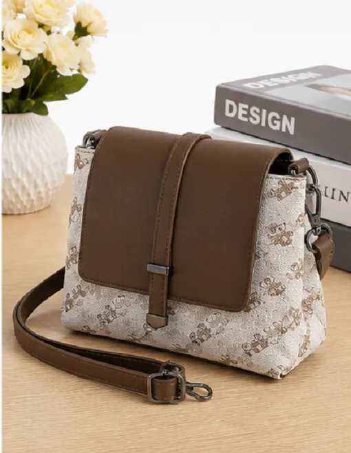 Brown & Beige Printed Women's Sling Bag | Premium Crossbody Shoulder Bag for Women - Image 3